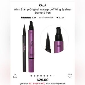 kaja Wink Stamp Original Waterproof Wing Eyeliner Stamp & Pen